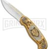 Custom Russian Gold Wolf Automatic Knife - Polish Plain 2 Custom Russian Gold Wolf Automatic Knife - Polish Plain -Best Knifes Shop Custom Russian Gold Wolf Auto Polish RV HC2M WOLF GX 31047 jr large