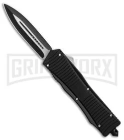 Nocturnal D/A OTF Automatic Knife Black - Dagger Black Plain