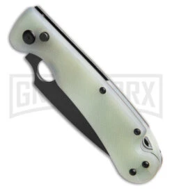 Daggerr Knives Sting Jade G-10 Automatic Knife - Black Plain -Best Knifes Shop Daggerr Knives Sting Automatic Knife Jade G10 3.5in Black D2 BHQ 183394 hd spine large
