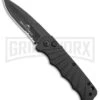 Delta Force Automatic Knife Black Aluminum - Black Partially Serrated -Best Knifes Shop Delta Force Auto Black Molded Plastic Black Partially Serrated GX 33539 jr large