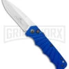 Delta Force Automatic Knife Blue Aluminum - Satin Plain 1 Delta Force Automatic Knife Blue Aluminum - Satin Plain -Best Knifes Shop Delta Force Auto Blue Aluminum Satin GX 38083 jr large