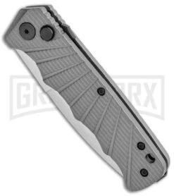 Best Knifes Shop -Best Knifes Shop Delta Force Auto Gray Aluminum Satin Serr GX 35356 jr spine large