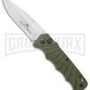 Delta Force Automatic Knife Green Aluminum - Satin Partially Serrated -Best Knifes Shop Delta Force Auto Green Aluminum Satin Partially Serr GX 38066 jr large