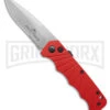 Delta Force Automatic Knife Red Aluminum - Satin Serrated -Best Knifes Shop Delta Force Automatic Knife Red Aluminum Satin Serrated Gx 42317 td large