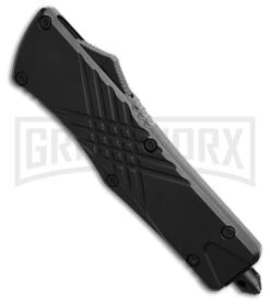 Demolisher OTF Automatic Knife Clip Point Black - Two Tone Plain -Best Knifes Shop Demolisher OTF Automatic Knife Clip Point Black Two Tone Plain GX 42351 hd spine large