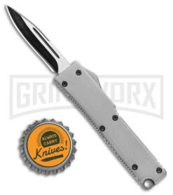 Firecracker Mini Gray D/A OTF Automatic Knife Tanto Blade Grey HL -Best Knifes Shop Firecracker Mini Gray DA OTF Auto TT GX 34978 jr bottlecap large