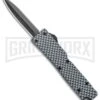 Firecracker Mini Sim. Carbon Fiber D/A OTF Automatic Knife - Black Dagger -Best Knifes Shop Firecracker Mini Sim CF DA OTF Auto Black Dagger GX 37871 jr large