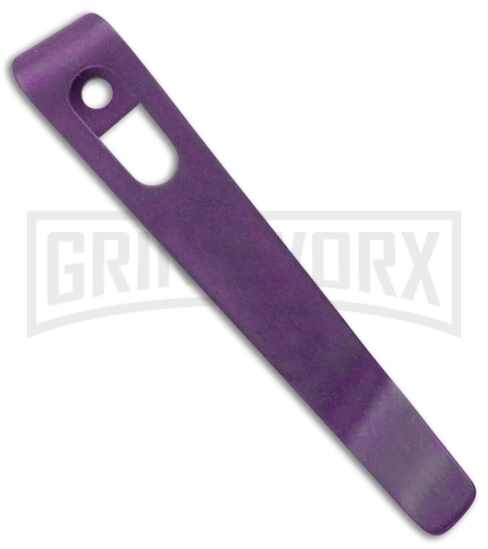 Flytanium Pocket Clip For Boker Kalashnikov Knives Purple Anodized Titanium 3 Flytanium Pocket Clip For Boker Kalashnikov Knives Purple Anodized Titanium
