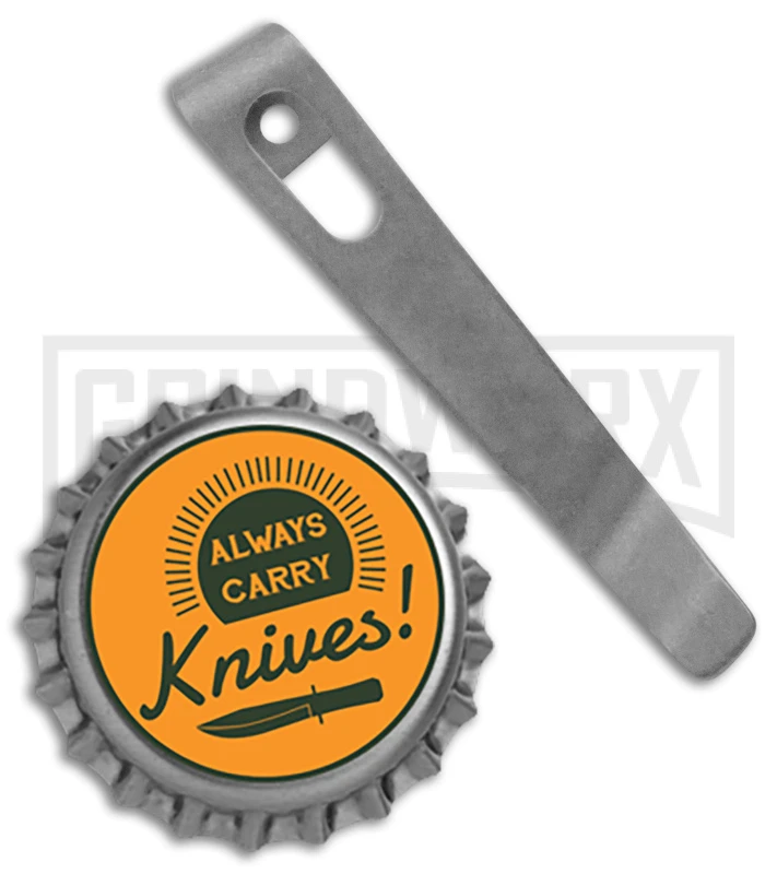 Flytanium Pocket Clip For Boker Kalashnikov Knives Stonewashed Titanium 4 Flytanium Pocket Clip For Boker Kalashnikov Knives Stonewashed Titanium - Image 2