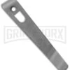 Flytanium Pocket Clip For Boker Kalashnikov Knives Stonewashed Titanium -Best Knifes Shop Flytanium Ti Pocket Clip for Boker KALS Knives SW BHQ 174265 jr large