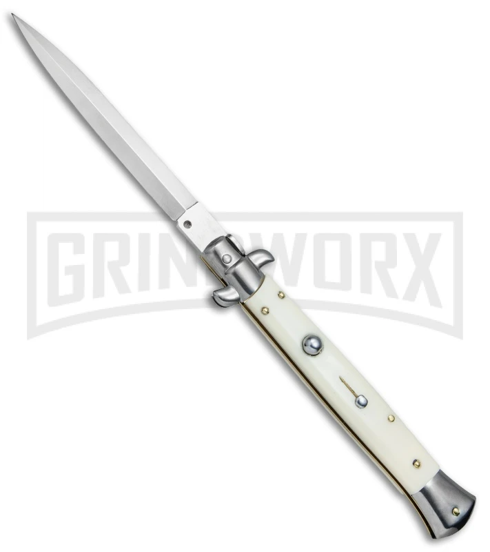 Frank B. 11" Sim Ivory Stiletto Automatic Knife - Dagger 3 Frank B. 11" Sim Ivory Stiletto Automatic Knife - Dagger