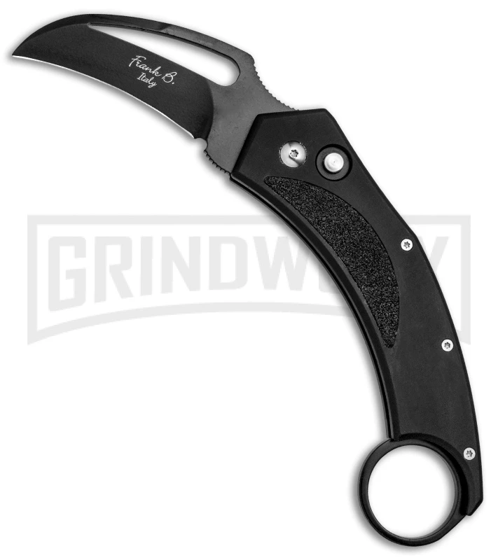 Frank B Autohawk Black Automatic Knife - Karambit Black Plain 3 Frank B Autohawk Black Automatic Knife - Karambit Black Plain
