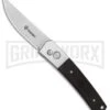 Ganzo Knives Black Wood Automatic Knife - Satin Plain -Best Knifes Shop Ganzo Knives Black Wood G10 satin plain BHQ 27479 er large