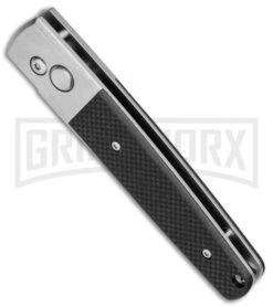 Ganzo Knives G7212-BK Black G-10 Automatic Knife - Flat Grind Stonewash -Best Knifes Shop Ganzo Knives G7212 Black G 10 Auto Flat Grind SW BP 24622 jr spine large