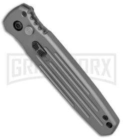 Gerber Covert Gray Automatic Knife - Stonewash Plain -Best Knifes Shop Gerber Auto Covert Tactical Gray SW BHQ 67393 er spine large