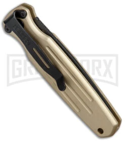 Gerber Mini Covert Coyote Brown Automatic Knife - Black Plain -Best Knifes Shop Gerber Auto Mini Covert Coyote Brown Black 30 001396 BHQ 67401 jr side large