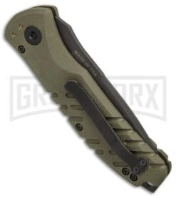 Gerber Propel Downrange OD Green Automatic Knife - Tanto Black Serr 8 Gerber Propel Downrange OD Green Automatic Knife - Tanto Black Serr -Best Knifes Shop Gerber Auto Propel Downrange OD green black serr BHQ 67394 er side large