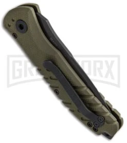 Gerber Propel Downrange OD Green Automatic Knife - Tanto Black -Best Knifes Shop Gerber Propel Downrange Green Black 30 001317N BHQ 50357 jr side large