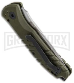 Gerber Propel Downrange OD Green Automatic Knife - Tanto Stonewash -Best Knifes Shop Gerber Propel Downrange Green SW 30 001308N BHQ 50358 jr side large
