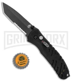 Gerber Propel Downrange Black Spring Assist Knife - Tanto Black Serr -Best Knifes Shop Gerber SA Propel Downrange Black Black Serr 30 000845N BHQ 126233 jr bottlecap large