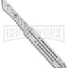 Instaknives Aluminum Balisong Tanto Trainer/Live Blade - Satin Dull/Plain