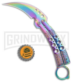 Karambit Tactical Rainbow Butterfly Knife Limited Edition - Spectrum 9 Karambit Tactical Rainbow Butterfly Knife Limited Edition - Spectrum -Best Knifes Shop Karambit Tactical Gold Butterfly Limited Edition Spectrum GX 39599 jr bottlecap large