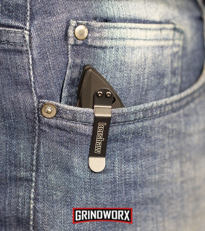 Kershaw Launch 1 Gray Automatic Knife - Gray DLC Plain 8 Kershaw Launch 1 Gray Automatic Knife - Gray DLC Plain - Image 6