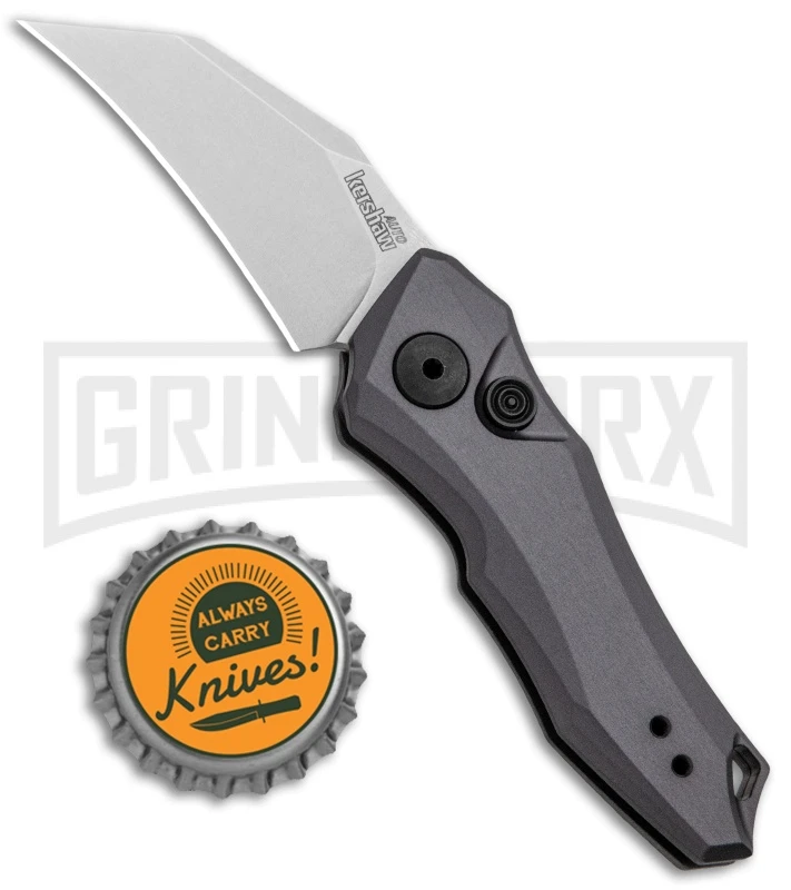 Kershaw Launch 10 Gray Automatic Knife CA Legal - Stonewash Plain 6 Kershaw Launch 10 Gray Automatic Knife CA Legal - Stonewash Plain - Image 4