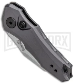 Kershaw Launch 10 Gray Automatic Knife CA Legal - Stonewash Plain 7 Kershaw Launch 10 Gray Automatic Knife CA Legal - Stonewash Plain -Best Knifes Shop Kershaw Launch 10 Auto Gray SW 7350 BHQ 94065 jr spine large