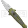 Kershaw Launch 12CA Legal OD Green Automatic Knife - SW Plain -Best Knifes Shop Kershaw Launch 12 CA Legal Stiletto Automatic Knife OD Green 1.9 SW BHQ 117837 LS large