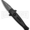 Kershaw Launch 12 CA Legal Black/Carbon Fiber Automatic Knife - Black SW Plain 2 Kershaw Launch 12 CA Legal Black/Carbon Fiber Automatic Knife - Black SW Plain -Best Knifes Shop Kershaw Launch 12 CA Legal mini Stiletto Automatic Knife Black CF 1in Black SW BHQ 145122 td large