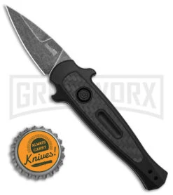 Kershaw Launch 12 CA Legal Black/Carbon Fiber Automatic Knife - Black SW Plain 9 Kershaw Launch 12 CA Legal Black/Carbon Fiber Automatic Knife - Black SW Plain -Best Knifes Shop Kershaw Launch 12 CA Legal mini Stiletto Automatic Knife Black CF 1in Black SW BHQ 145122 td size large