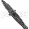 Kershaw Launch 12 CA Legal Gray Automatic Knife - Black SW Plain -Best Knifes Shop Kershaw Launch 12 Call Legal Stiletto Auto Grey KER7130GRYBW BHQ 114623 jr large