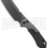 Kershaw Launch 14 Automatic Knife Cleaver Gray Aluminum - Black Stonewash Plain -Best Knifes Shop Kershaw Launch 14 Auto Cleaver BlackWash 7850 BHQ 139777 jr large