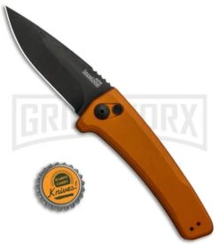 Kershaw Launch 3 Bronze Aluminum Automatic Knife - Black Plain 9 Kershaw Launch 3 Bronze Aluminum Automatic Knife - Black Plain -Best Knifes Shop Kershaw Launch 3 Auto Bronze Aluminum Black KER7300EBBLK BHQ 91253 jr bottlecap large
