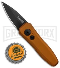 Kershaw Launch 4 Bronze Automatic Knife CA Legal - Black Plain -Best Knifes Shop Kershaw Launch 4 CA Legal Auto Bronze Black 7500EBBLK BHQ 82252 jr bottlecap large