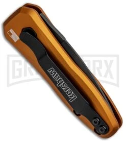 Kershaw Launch 4 Bronze Automatic Knife CA Legal - Black Plain -Best Knifes Shop Kershaw Launch 4 CA Legal Auto Bronze Black 7500EBBLK BHQ 82252 jr side large