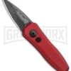 Kershaw Launch 4 Red Automatic Knife CA Legal - Damascus Plain 1 Kershaw Launch 4 Red Automatic Knife CA Legal - Damascus Plain -Best Knifes Shop Kershaw Launch 4 CA Legal Auto Red Damascus 7500RDDAM BHQ 91649 jr large