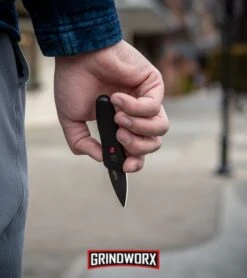 Kershaw Launch 4 Black Automatic Knife CA Legal - Black Plain -Best Knifes Shop Kershaw Launch 4 CA Legal Automatic Knife Black 7500BL BHQ 34416 lifestyle web large 8