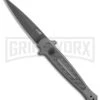 Kershaw Launch 8 Stiletto Automatic Knife Gray/CF (3.5" Black) -Best Knifes Shop Kershaw Launch 8 Stiletto Auto Gray CF Black BHQ 111461 jr large