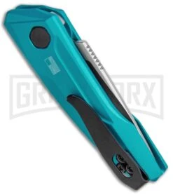 Kershaw Launch 9 Teal Automatic Knife CA Legal - Stonewash Plain 9 Kershaw Launch 9 Teal Automatic Knife CA Legal - Stonewash Plain -Best Knifes Shop Kershaw Launch 9 Auto Blue Working KER7250TEALSW BHQ 115103 jr side large