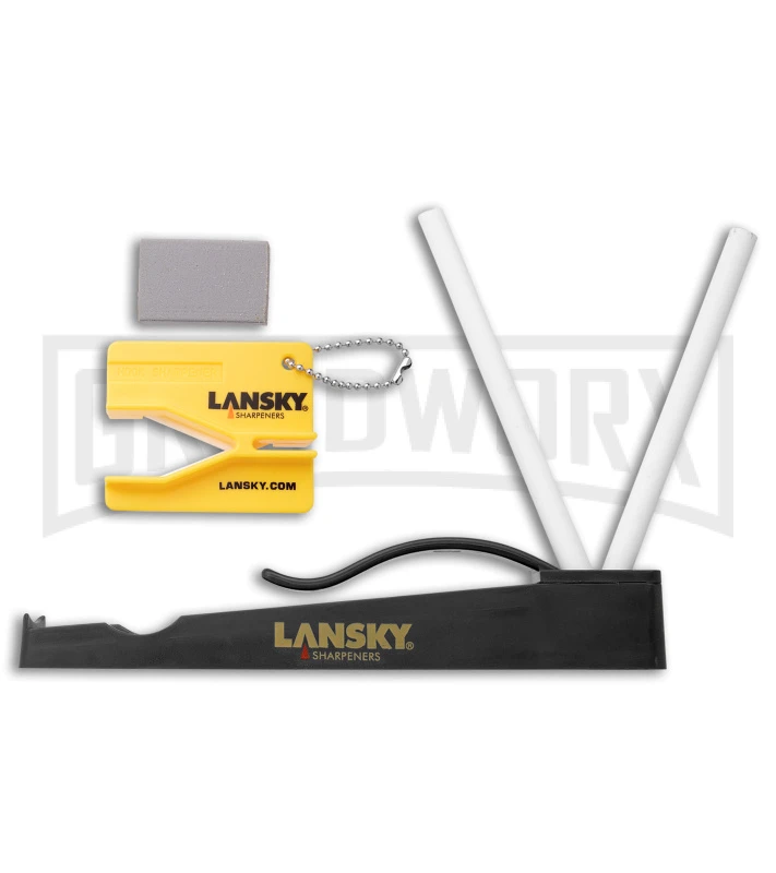 Lansky C-Clip Combo Yellow/Black/Gray Knife Sharpener 3 Lansky C-Clip Combo Yellow/Black/Gray Knife Sharpener