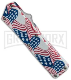 Lightning American Flag D/A OTF Automatic Knife - Satin Plain 7 Lightning American Flag D/A OTF Automatic Knife - Satin Plain -Best Knifes Shop Lightning American Flag DA OTF Auto Satin GX 33330 jr spine large