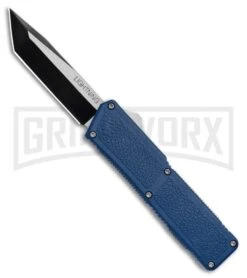 Lightning D/A Tanto OTF Automatic Knife Blue (3.25" Two Tone)