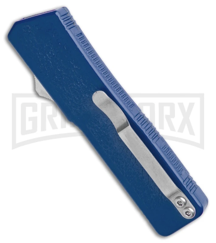 Lightning D/A Tanto OTF Automatic Knife Blue (3.25" Two Tone) 5 Lightning D/A Tanto OTF Automatic Knife Blue (3.25" Two Tone) - Image 3