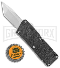 Lightning Fireball Black D/A OTF Automatic Knife - Tanto Satin Plain -Best Knifes Shop Lightning Fireball Black DA OTF Auto Satin Tanto GX 37446 jr bottlecap large