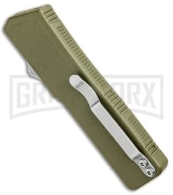 Lightning OD Green D/A OTF Automatic Knife - Tanto Two Tone 8 Lightning OD Green D/A OTF Automatic Knife - Tanto Two Tone -Best Knifes Shop Lightning OD DA OTF Auto Tanto TT GX 33425 jr side large
