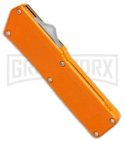 Lightning Orange D/A OTF Automatic Knife - Satin Serr 7 Lightning Orange D/A OTF Automatic Knife - Satin Serr -Best Knifes Shop Lightning Orange DA OTF Satin Serr BP 22656 jr spine large