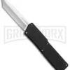 Lightning Black D/A Tanto OTF Automatic Knife - Tanto Satin