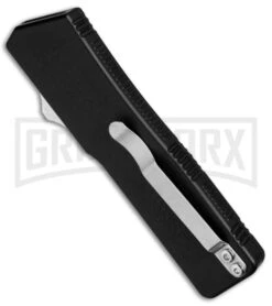 Lightning Black D/A Tanto OTF Automatic Knife - Tanto Satin -Best Knifes Shop Lightning Tanto Black Satin BP 18813 jr side large